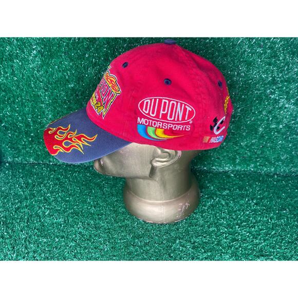 Vintage Jeff Gordon Hat 90s NASCAR Racing 2001 Winston CupChampion Strapback Cap - Picture 2 of 7